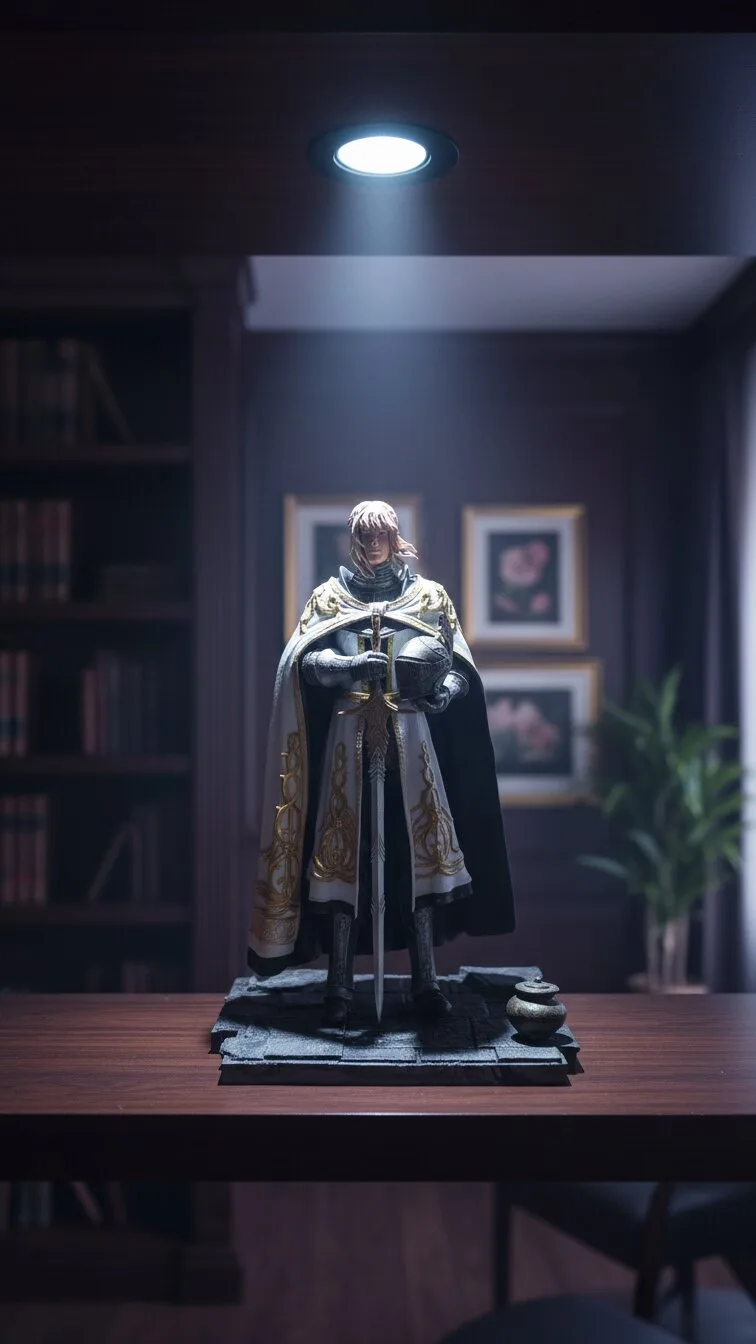 Needle Knight Leda in collector's study