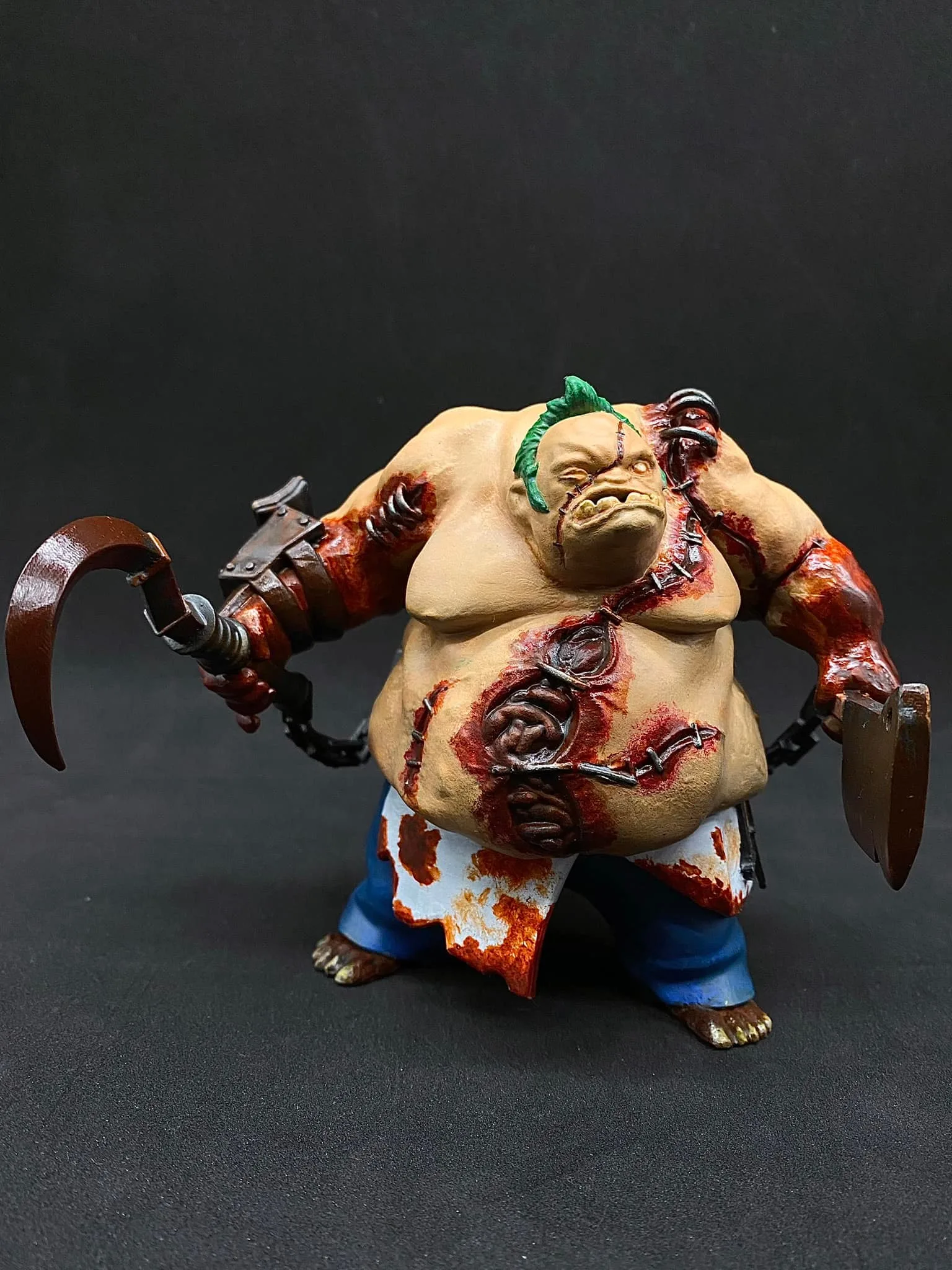 Pudge Dota 2 sculpture, grotesque butcher monster