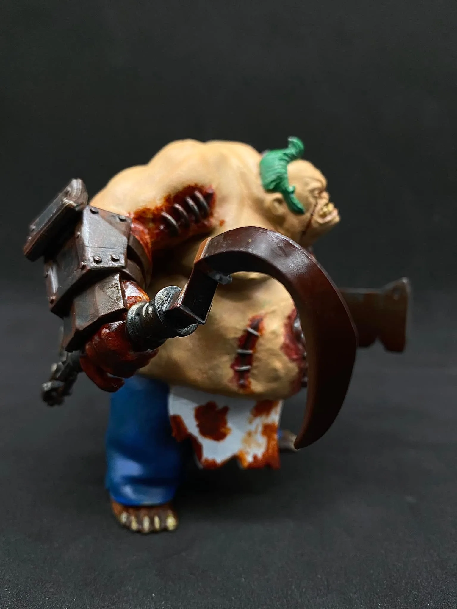 Detail of the Pudge meat hook and cleaver weapons